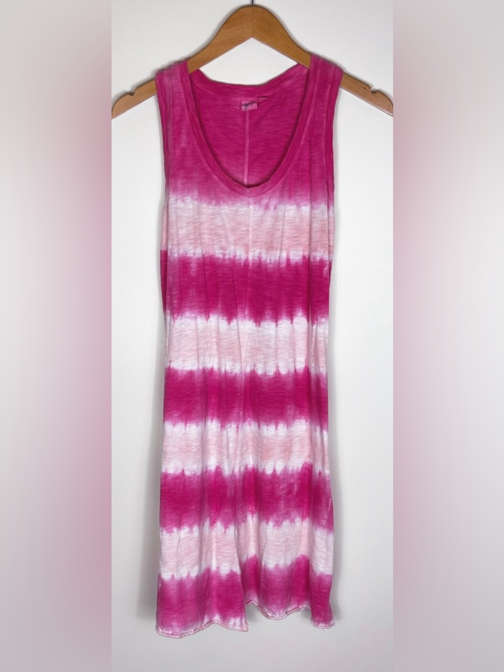GAP Pink Cotton Crewneck Tank Dress